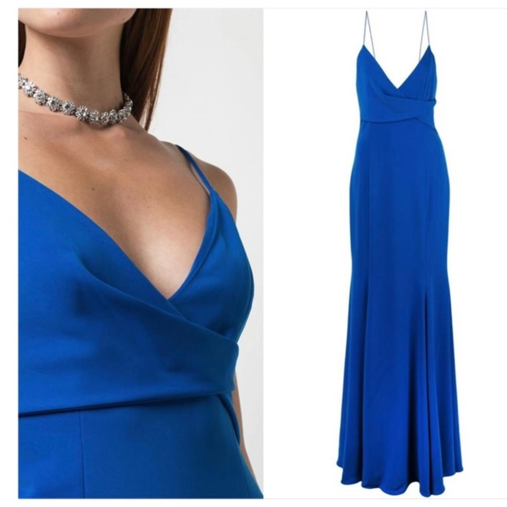 Jay Godfrey Bocelli V-Neck Gown